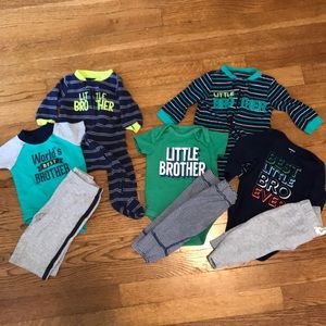 Carters Little brother lot NB & 3month